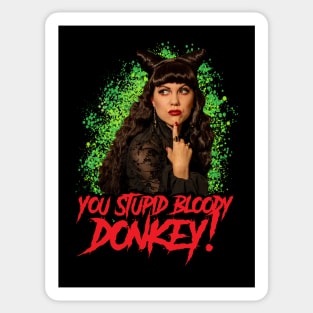 stupid bloody donkey Sticker